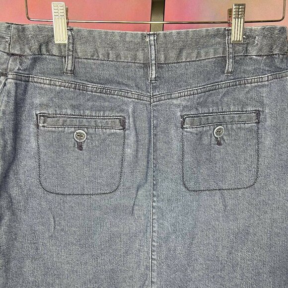 Merona Midi Denim Skirt - Medium Blue - Size 2 - Picture 5 of 5